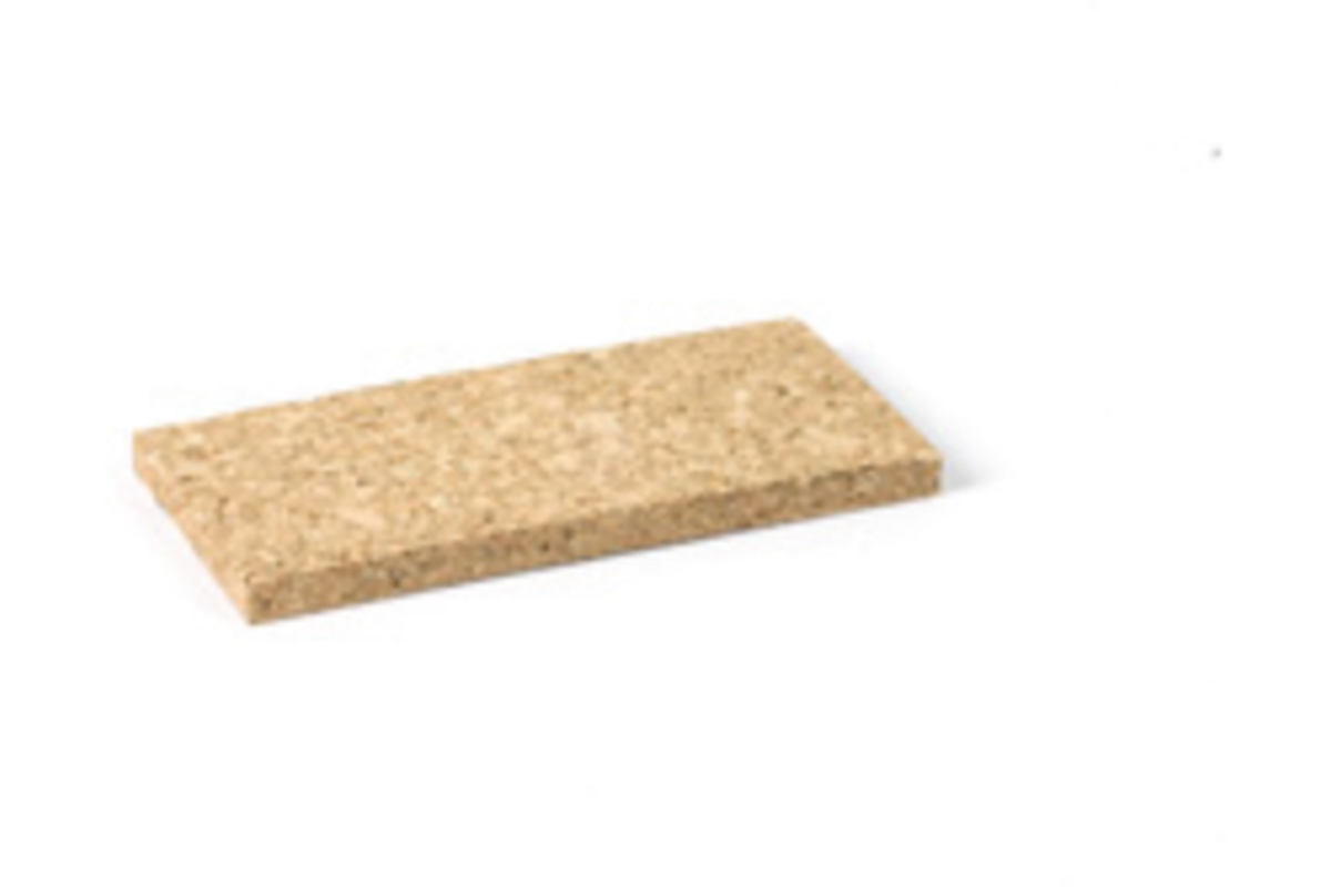 Kurken plaatje 80 x 40 x 6 mm