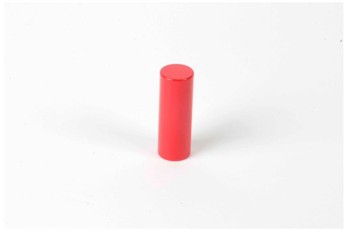 Gekleurde cilinder 3e rood