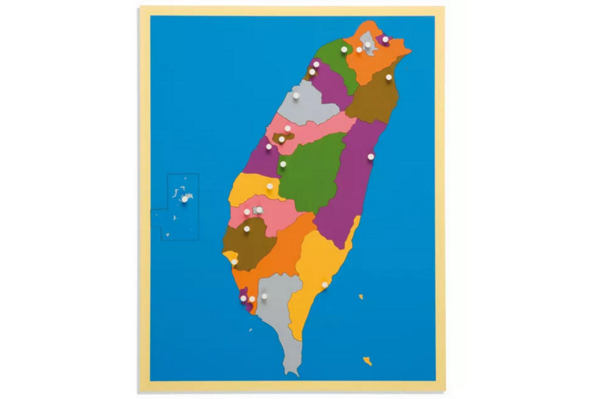 Puzzelkaart Taiwan