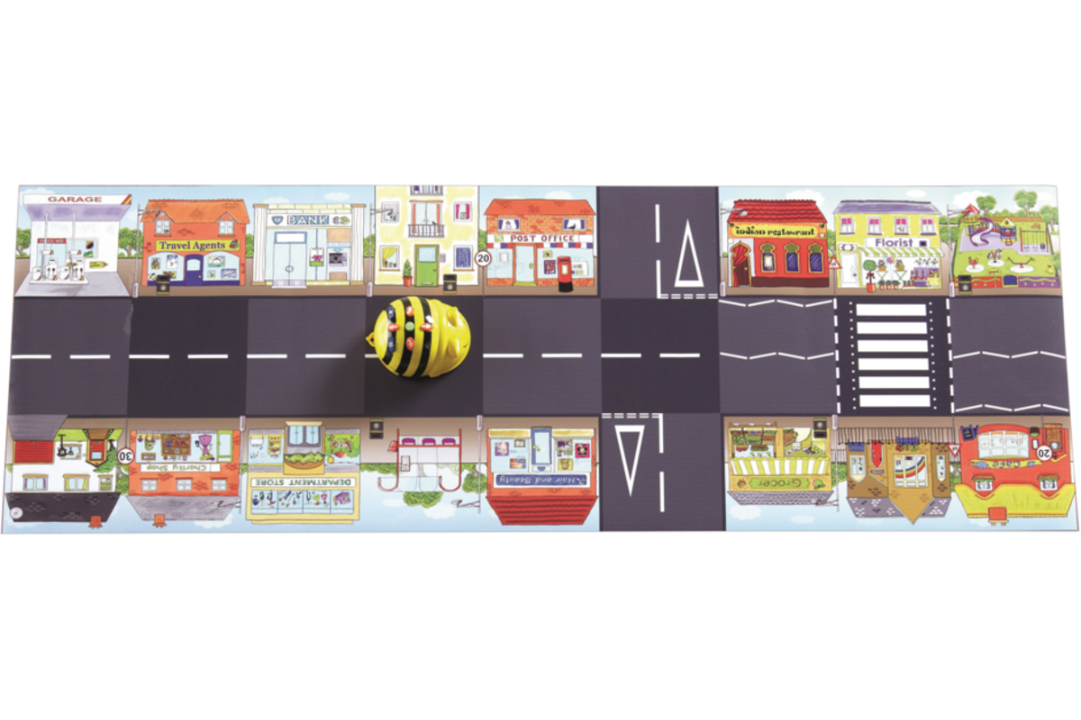 Bee-Bot verkeersmat de drukke straat