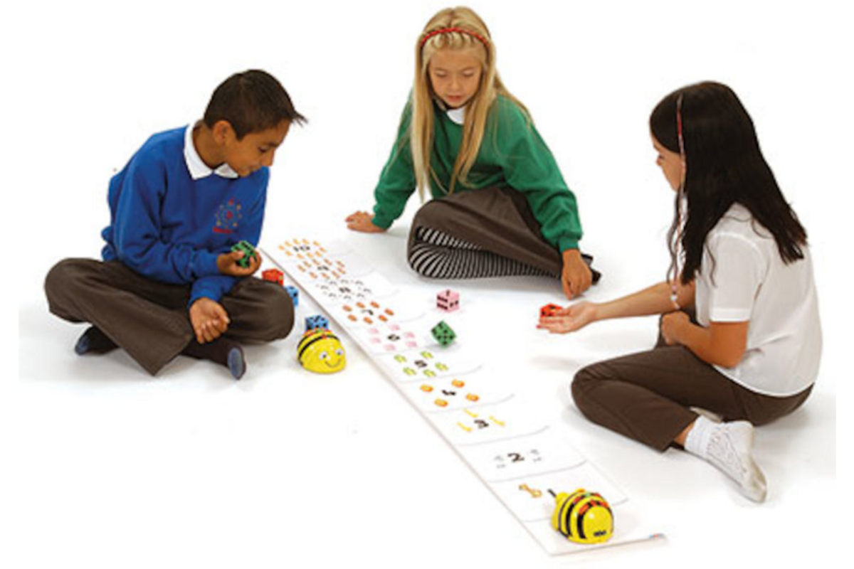 Bee-Bot mat met getallenlijn