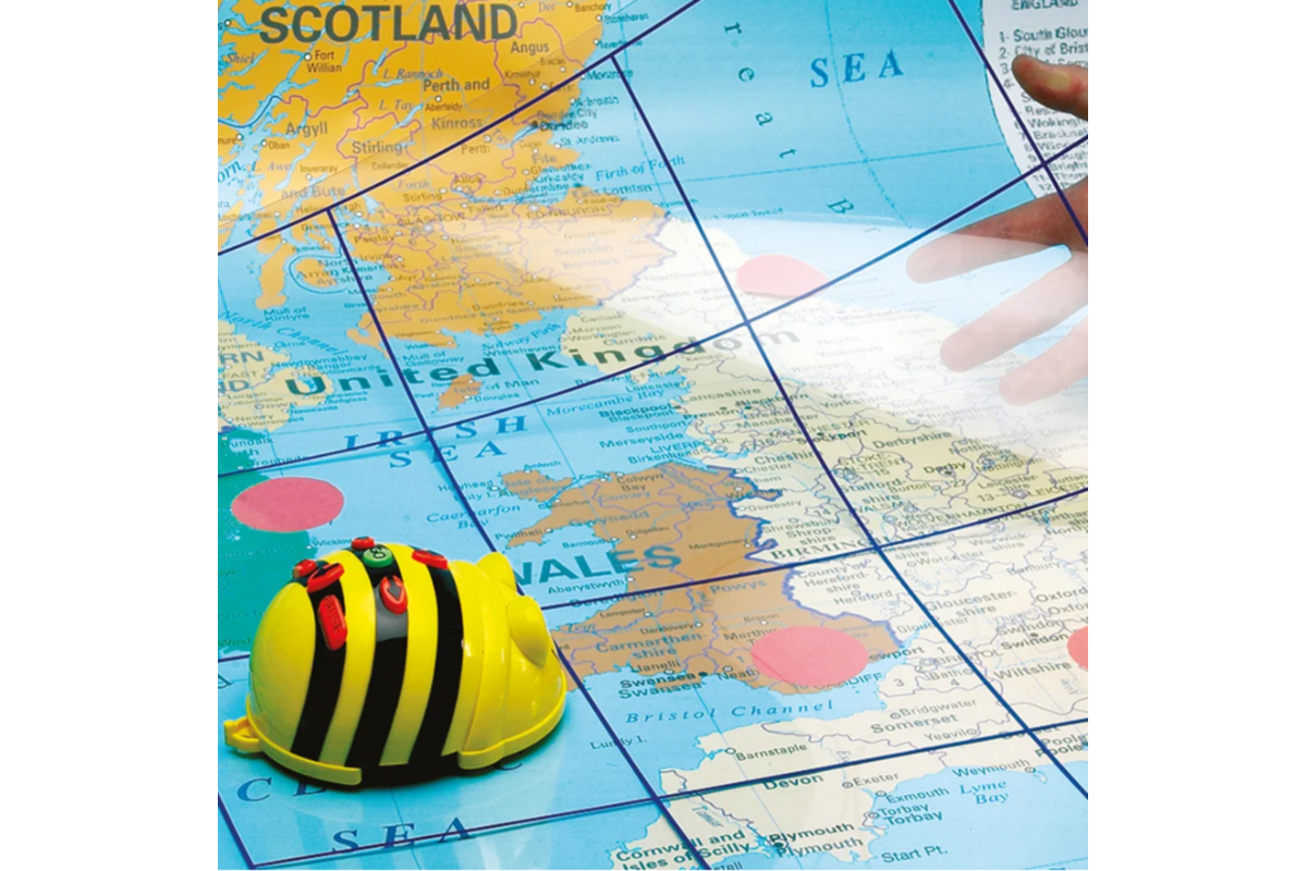 Bee-Bot en Blue-Bot Transparante mat