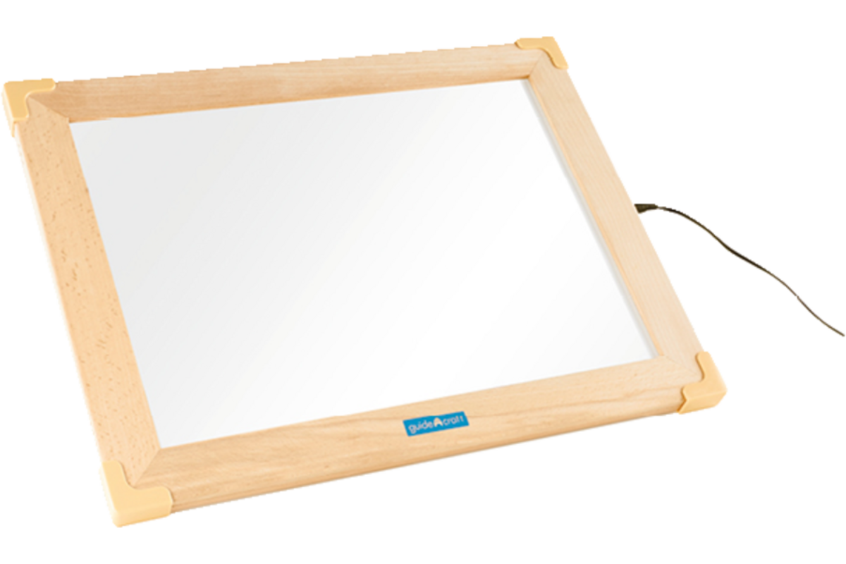 Lichttablet 48 × 38 × 2 cm met beukenhouten frame