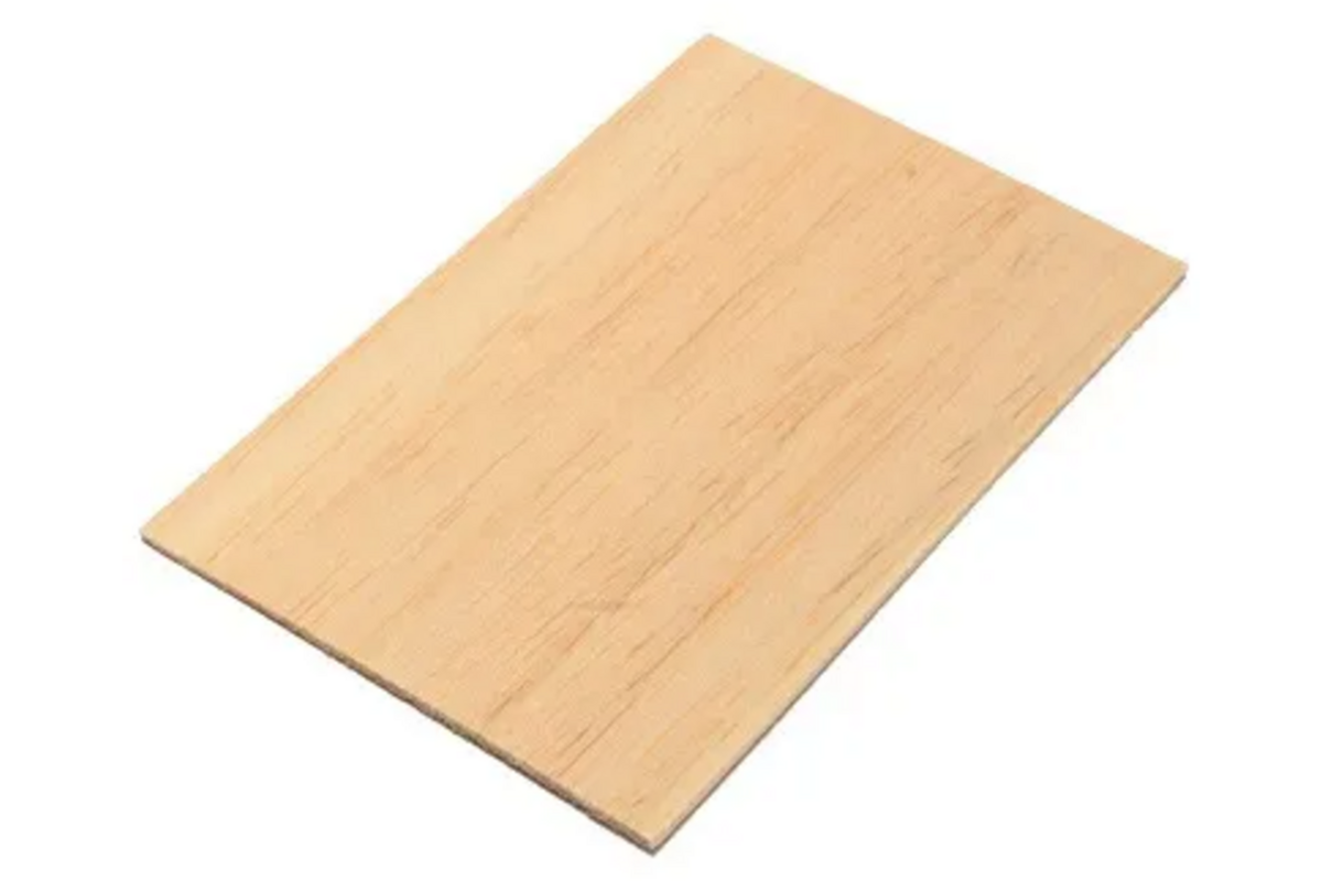 Balsahout 100 x 200 x 2mm, 5 stuks