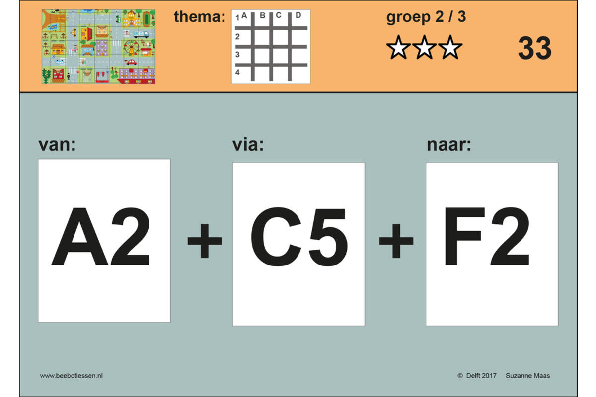 Bee-Botles stad (ook geschikt voor Blue-Bot en Primo Cubetto)