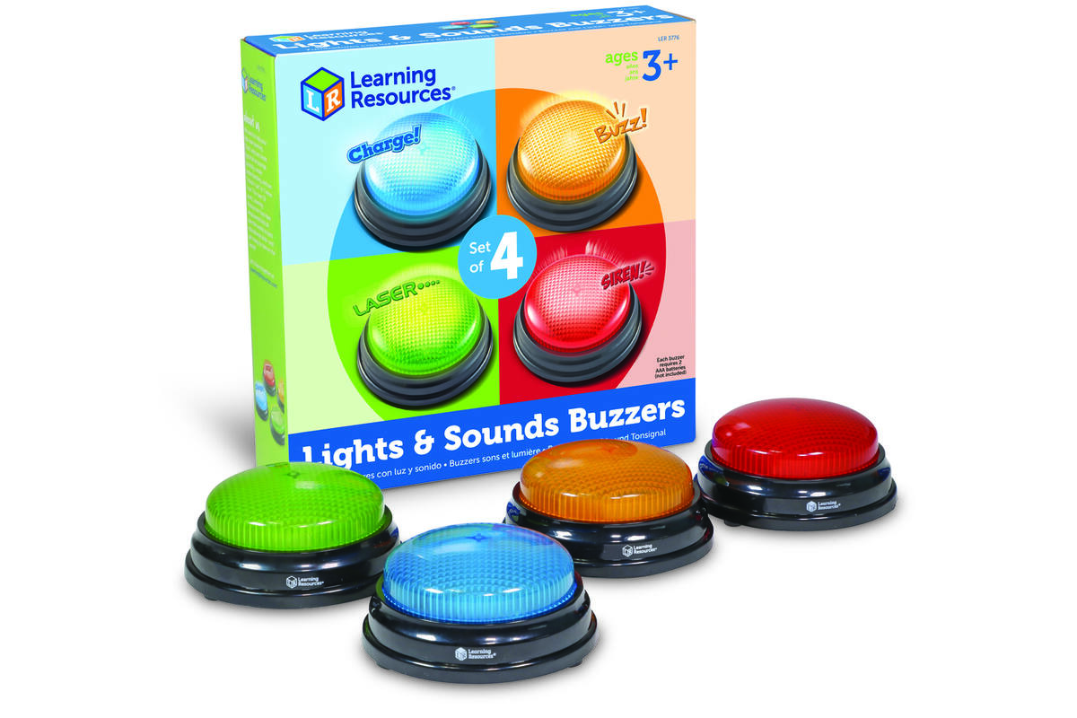 Zoemers met licht en geluid (set van 4)