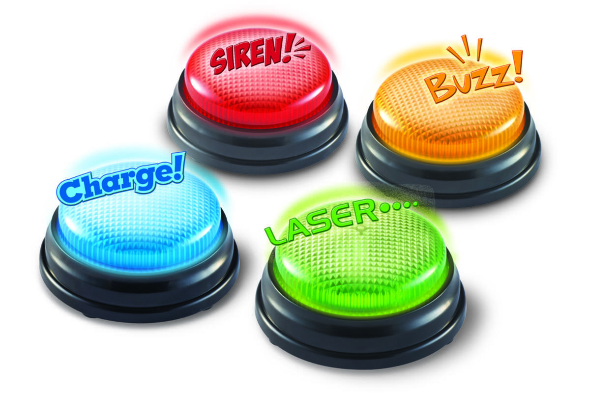 Zoemers met licht en geluid (set van 4)