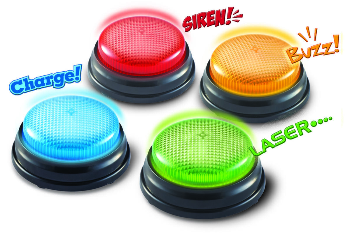 Zoemers met licht en geluid (set van 4)