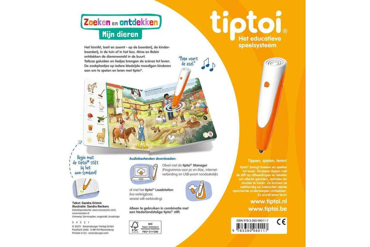 tiptoi® Zoeken en ontdekken: Mijn dieren