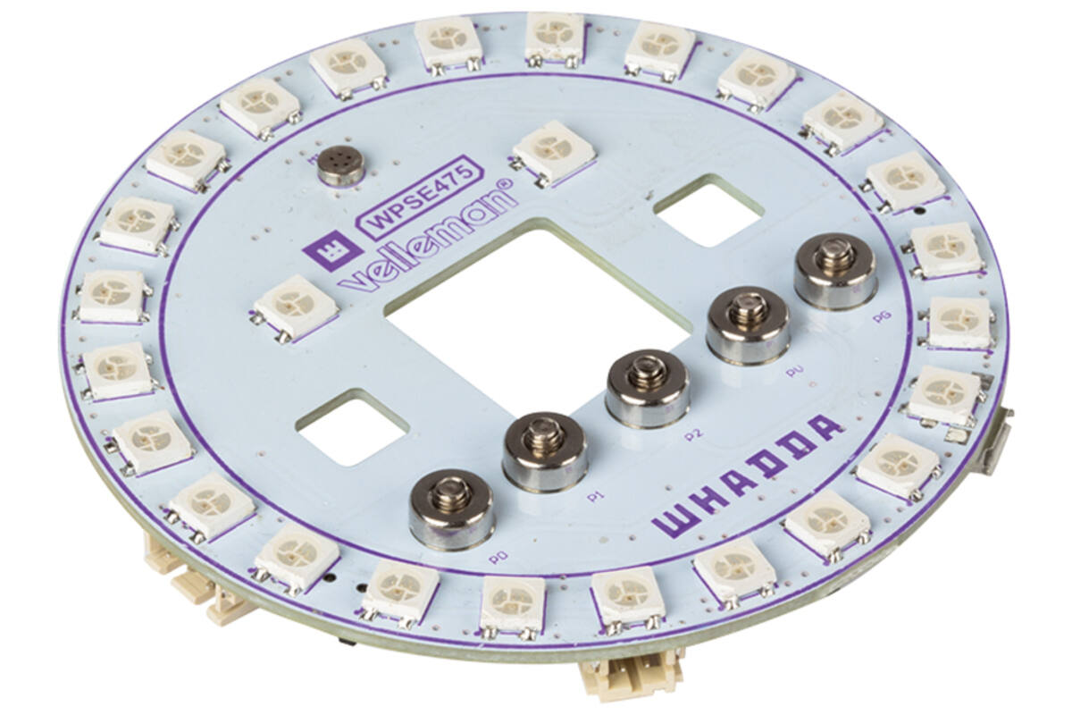 Programmeren - LED ring voor Micro:Bit - Whadda - per stuk