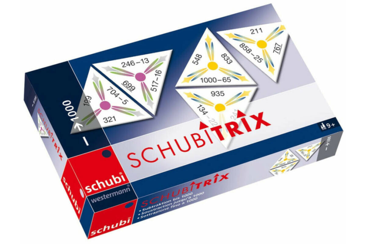 Schubitrix: aftrekken tot 1000