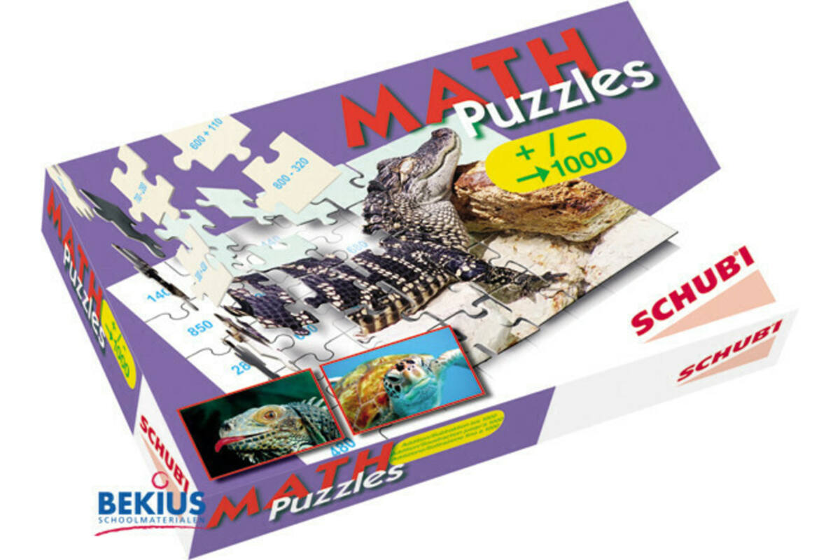 Schubi Mathpuzzels: Optellen en aftrekken tot 1000