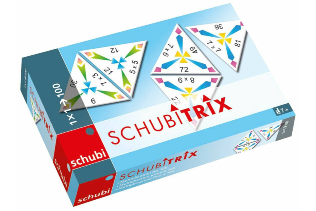 Schubitrix: Vermenigvuldigen tafels 2 t/m 100