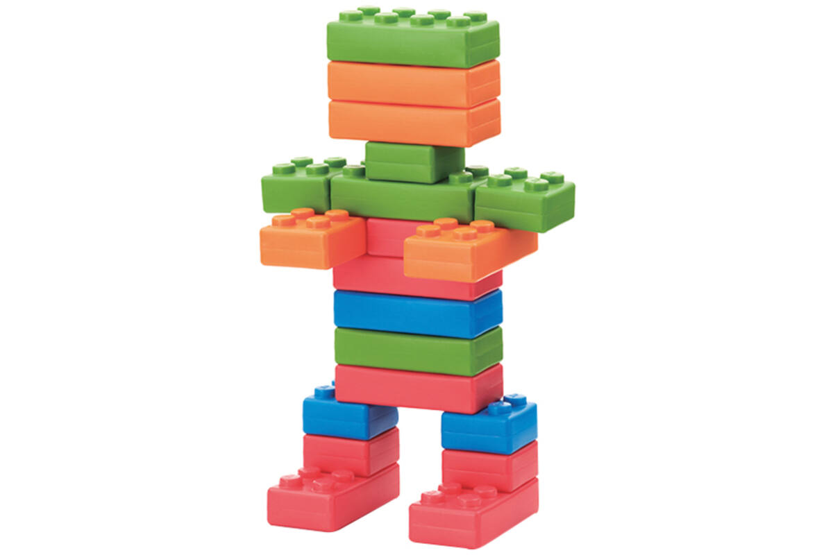 Bouwset - Brikkies - set van 45 assorti
