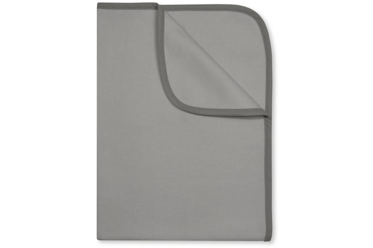 Deken Katoen Fleece, Antraciet 75x100