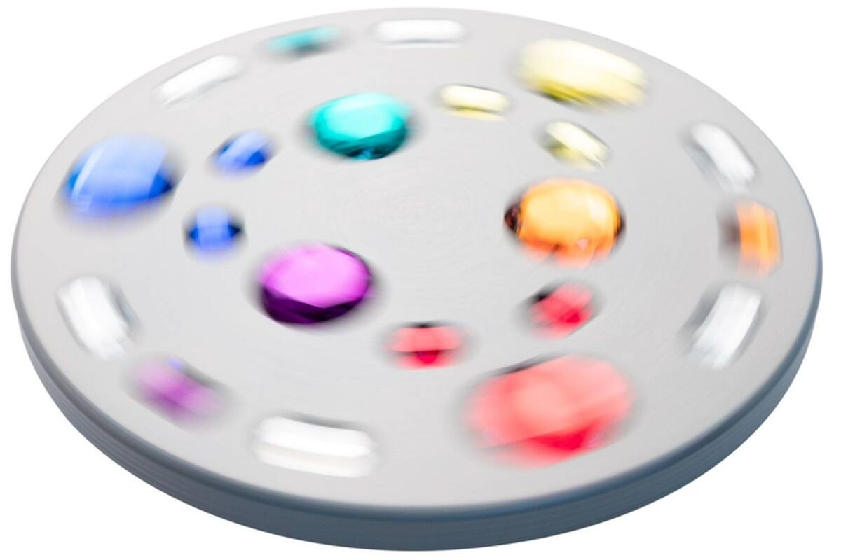 Juwelenspinner grijs