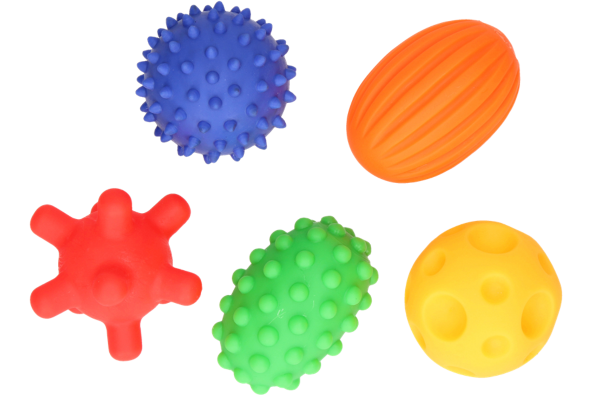 Mom's Care sensorisch speelgoed sensorische ballen set 5 stuks baby
