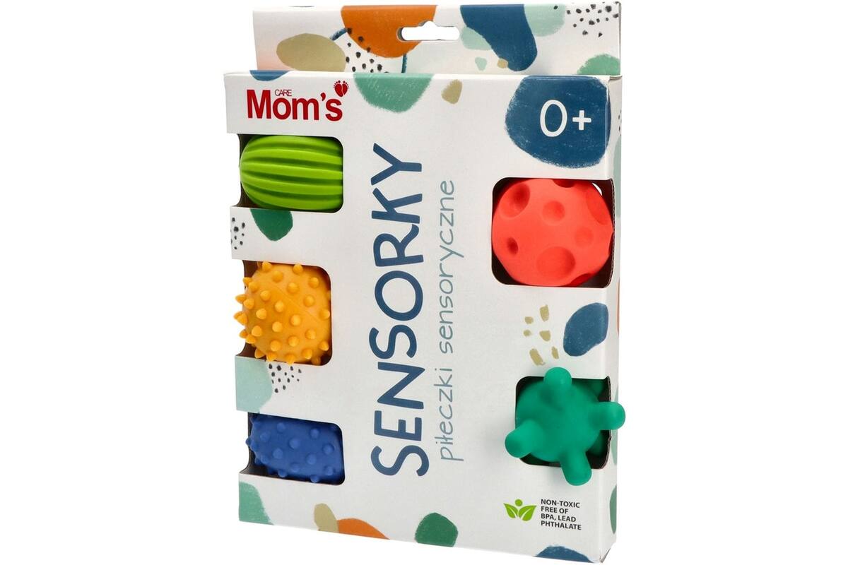 Mom's Care sensorisch speelgoed pastel ballen set - 5 stuks voor baby’s