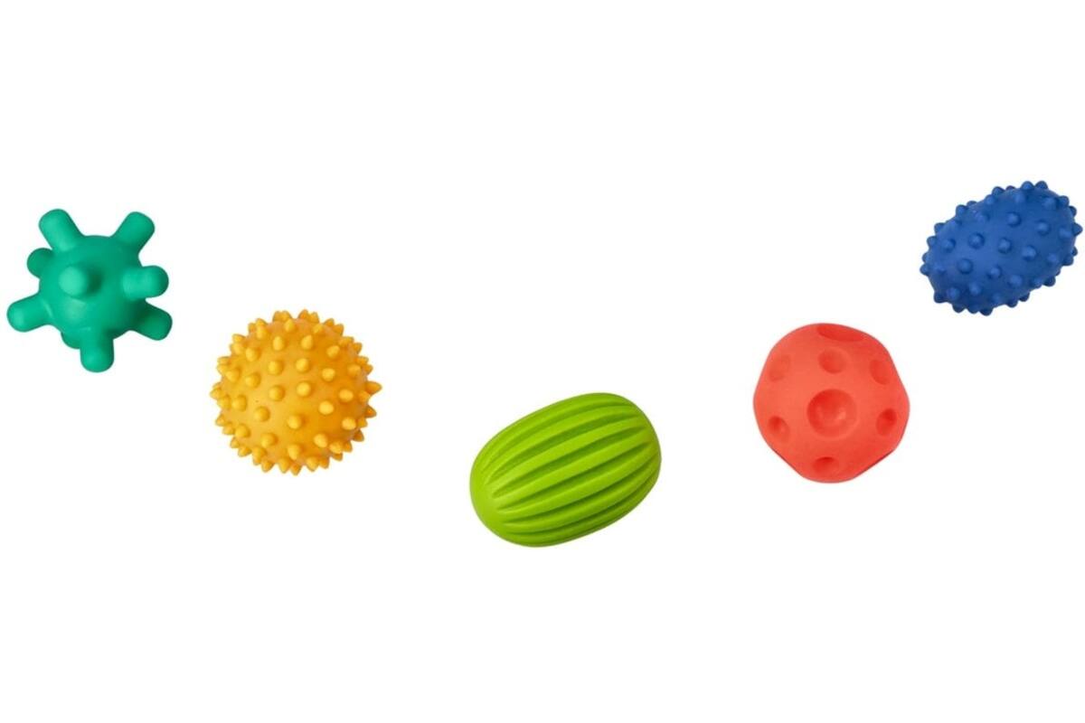 Mom's Care sensorisch speelgoed pastel ballen set - 5 stuks voor baby’s