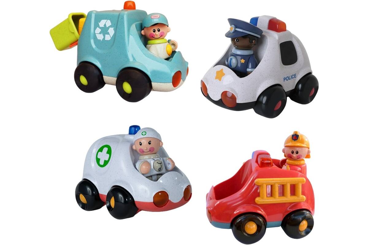 Tolo Bio Toys First Friends - Service Vehicle set - 4 stuks