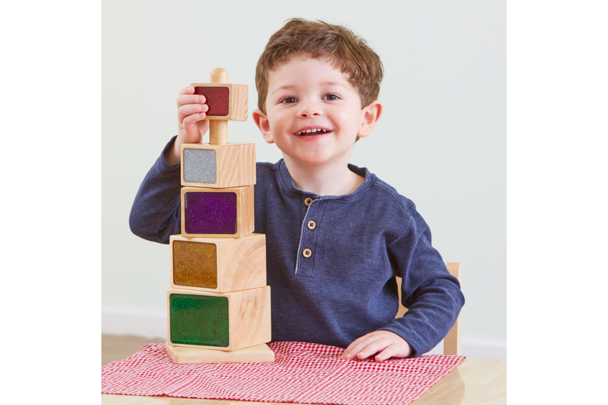 Stapeltoren met glitters