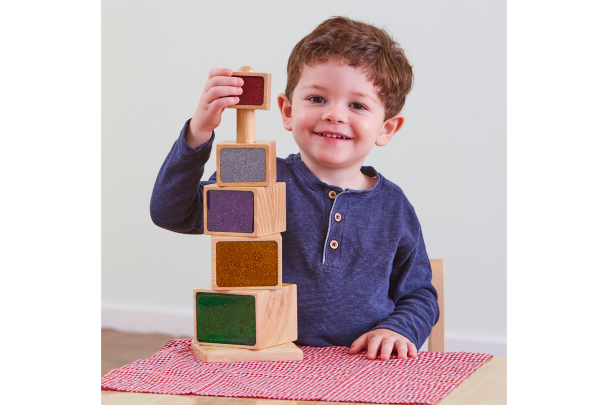 Stapeltoren met glitters