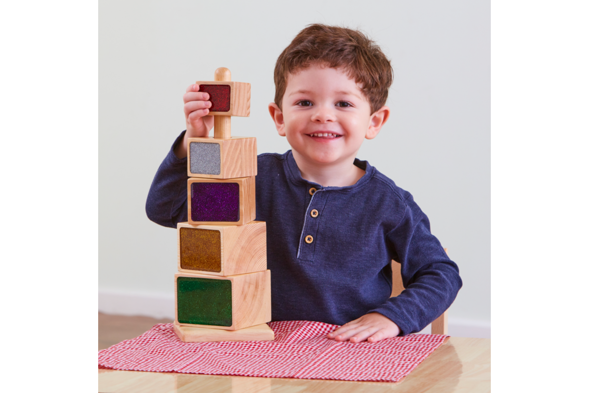 Stapeltoren met glitters