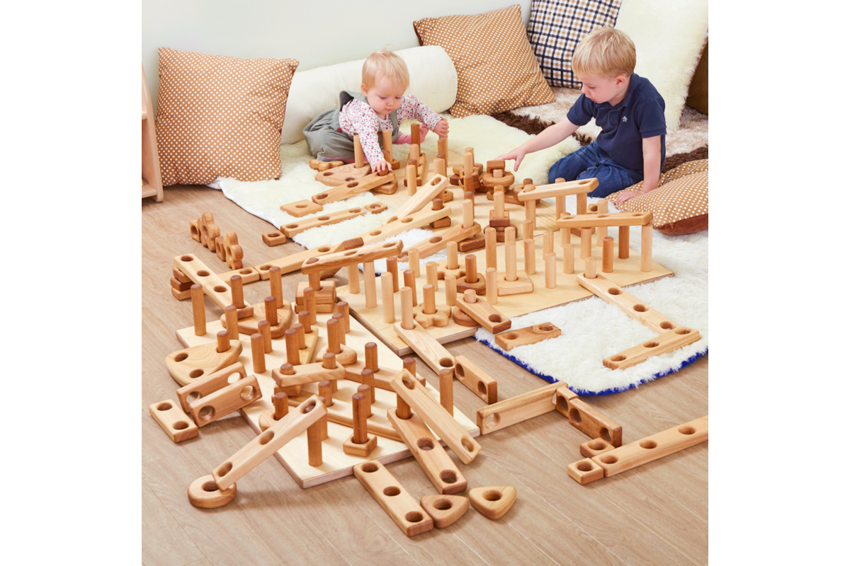 Houten Reuze Stapel en Bouwset