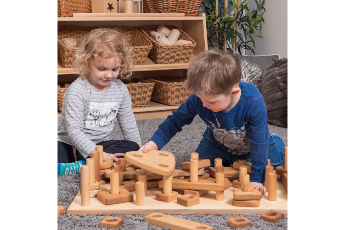Houten Reuze Stapel en Bouwset