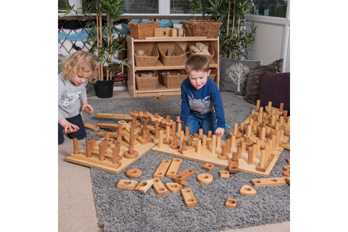 Houten Reuze Stapel en Bouwset