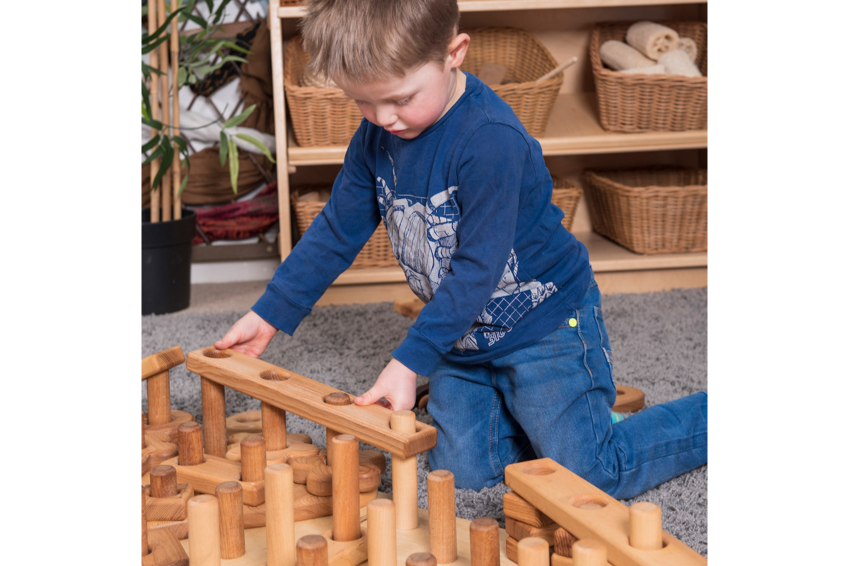 Houten Reuze Stapel en Bouwset