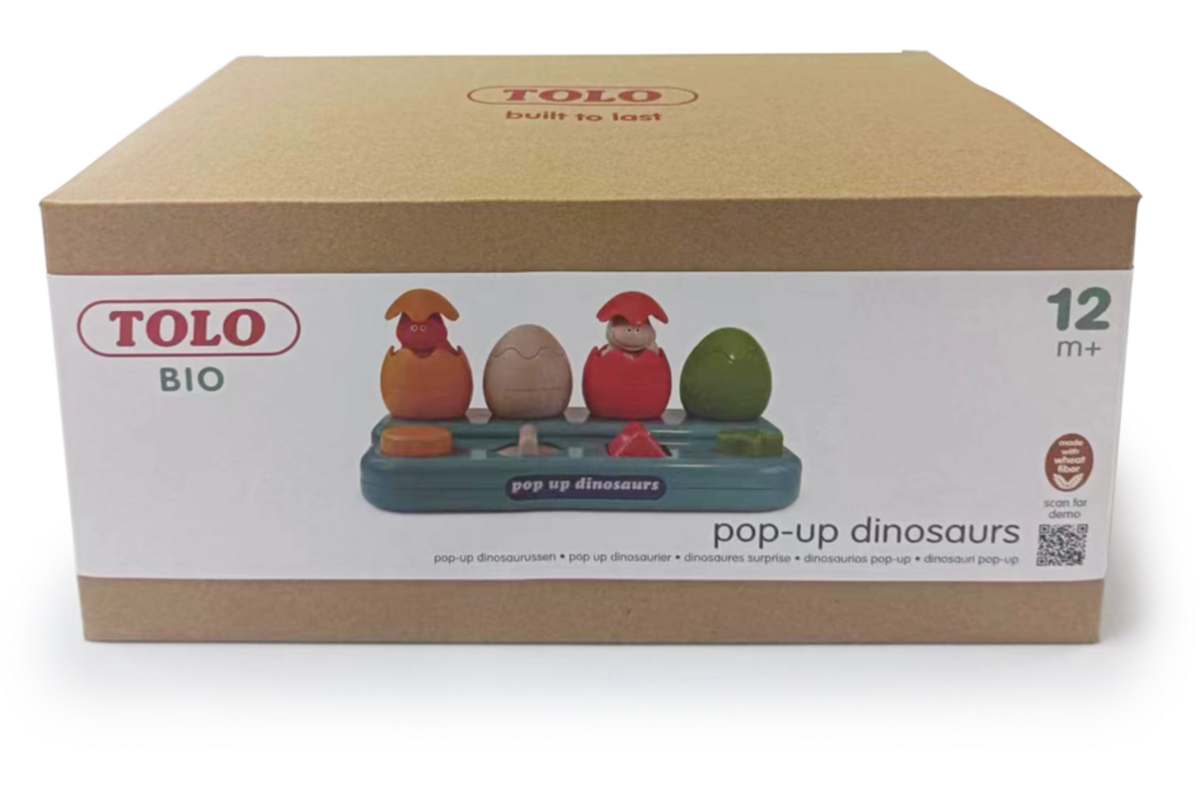 Tolo Bio Pop Up Speelgoed Dinosaurussen voor 1-2 jaar