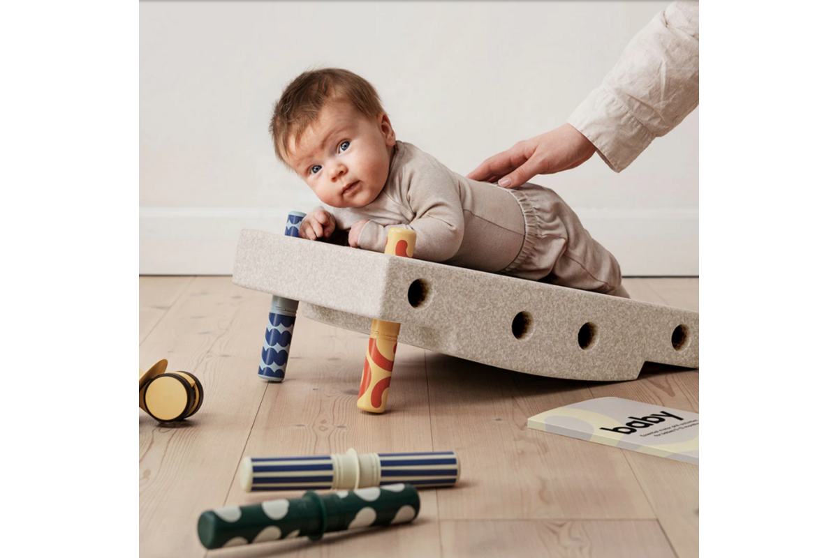 MODU | Baby activiteitenset Sand grey / Honey yellow