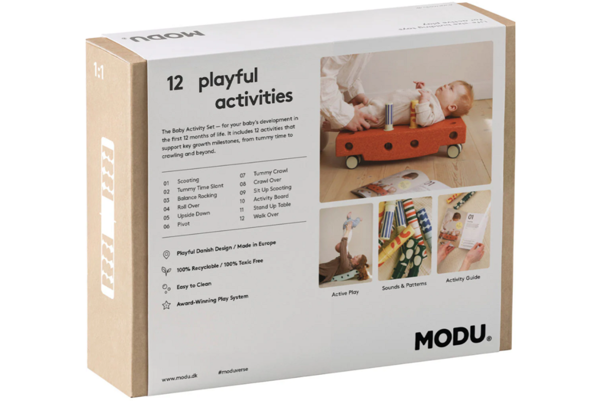 MODU | Baby activiteitenset Sand grey / Honey yellow