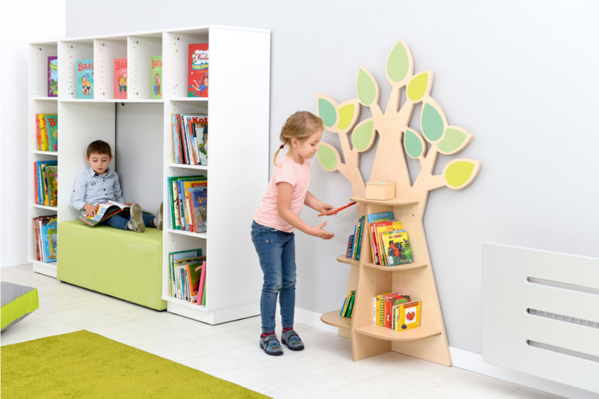 Boomboekenkast voor aan de muur, (excl. Montage)