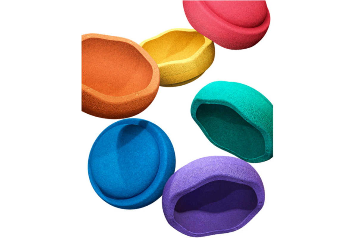 Stapelstein ® Rainbow Classic, set van 6 stuks