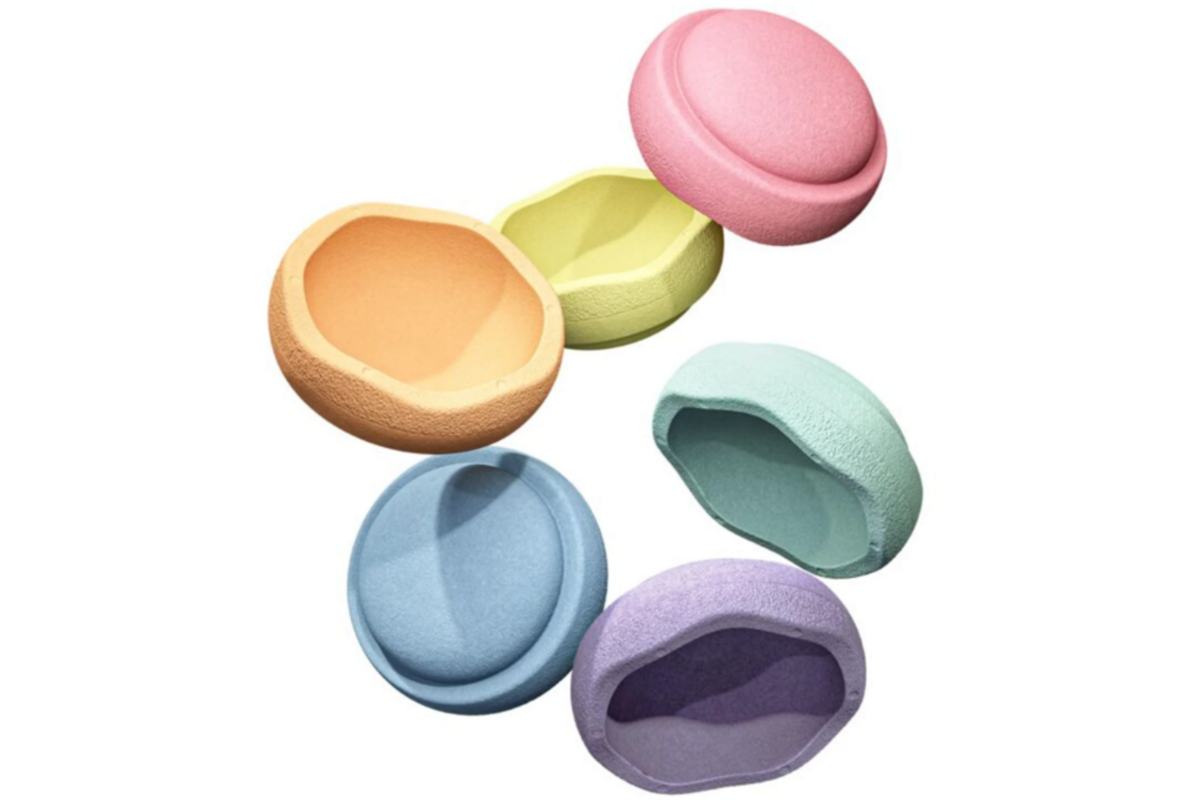 Stapelstein ® Rainbow Pastel, set van 6 stuks