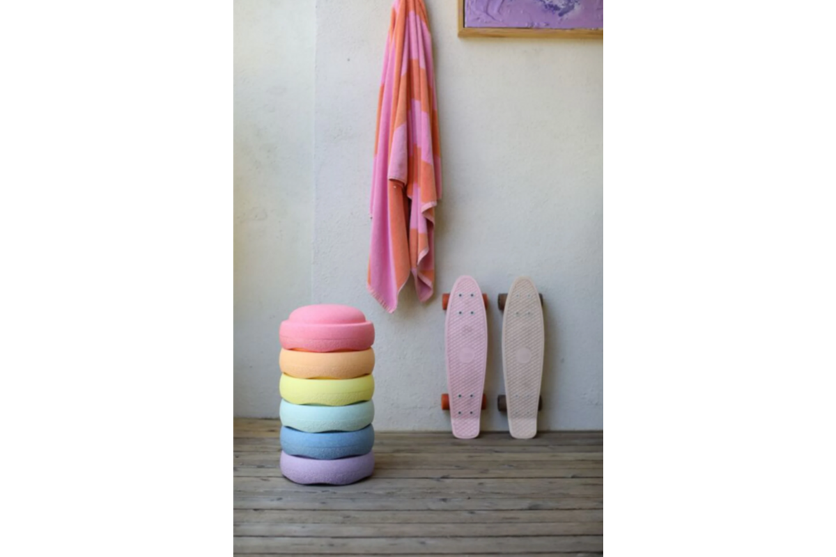 Stapelstein ® Rainbow Pastel, set van 6 stuks