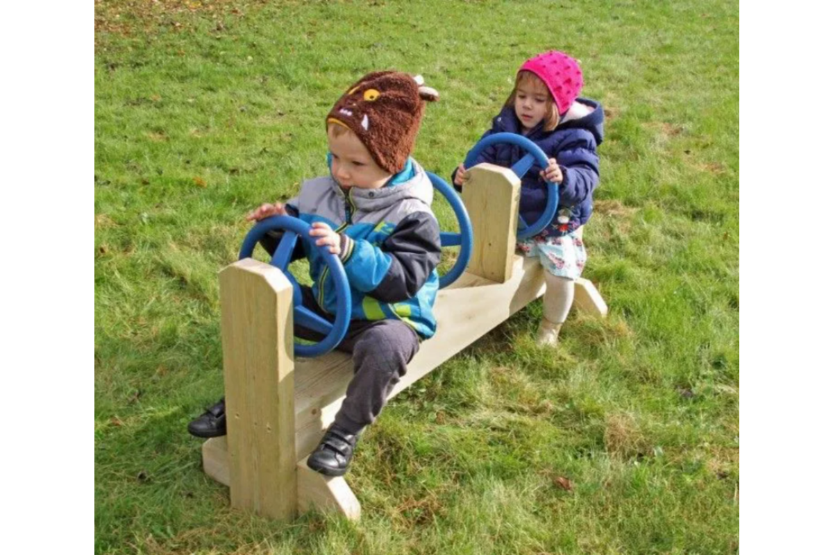 Rijbank voor 3 kinderen