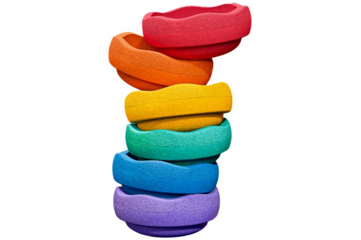 Stapelstein® Original Mini Rainbow Classic, set van 6 stuks