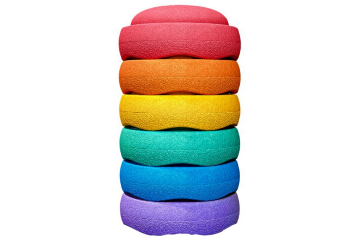 Stapelstein® Original Mini Rainbow Classic, set van 6 stuks