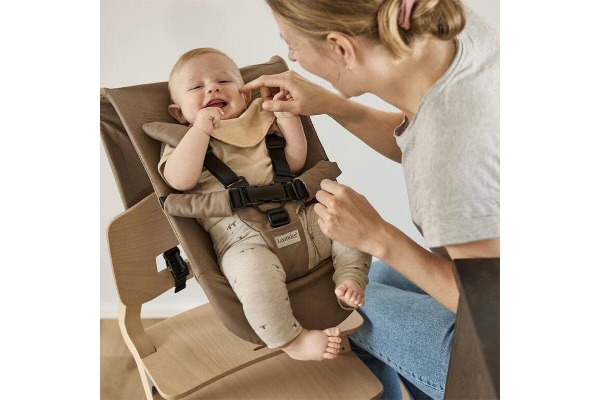 Leander newborn seat for highchair, Mocca