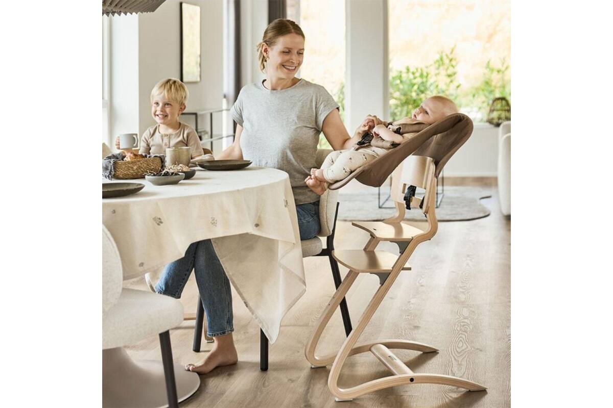 Leander newborn seat for highchair, Mocca