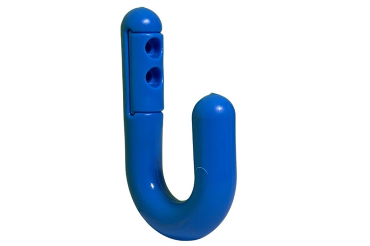 Kapstokhaak veilig | zacht kunststof blauw