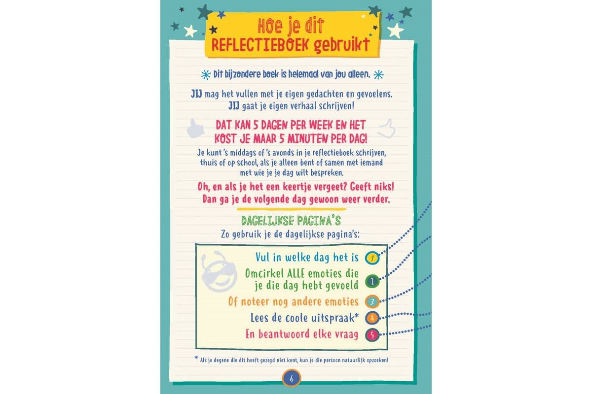 Sterk in je schoenen Reflectieboek schoolset 5 stuks