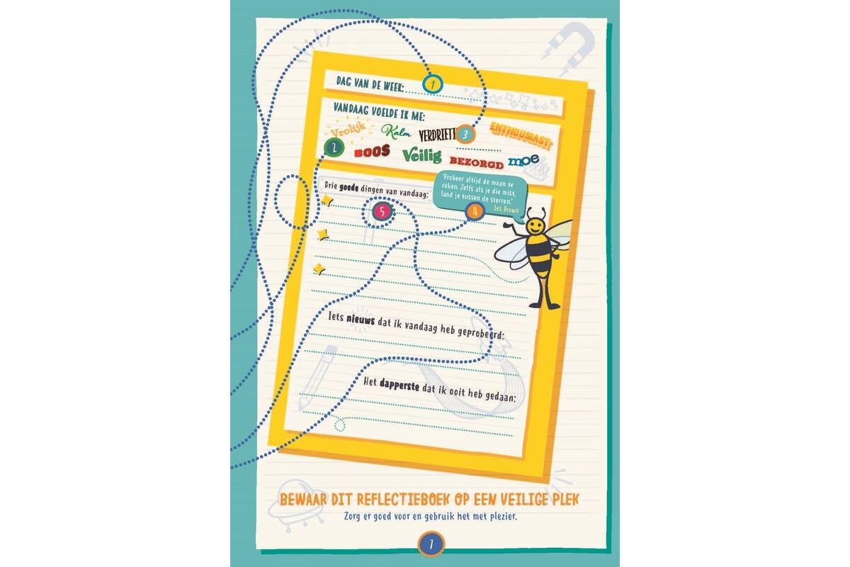 Sterk in je schoenen Reflectieboek schoolset 5 stuks