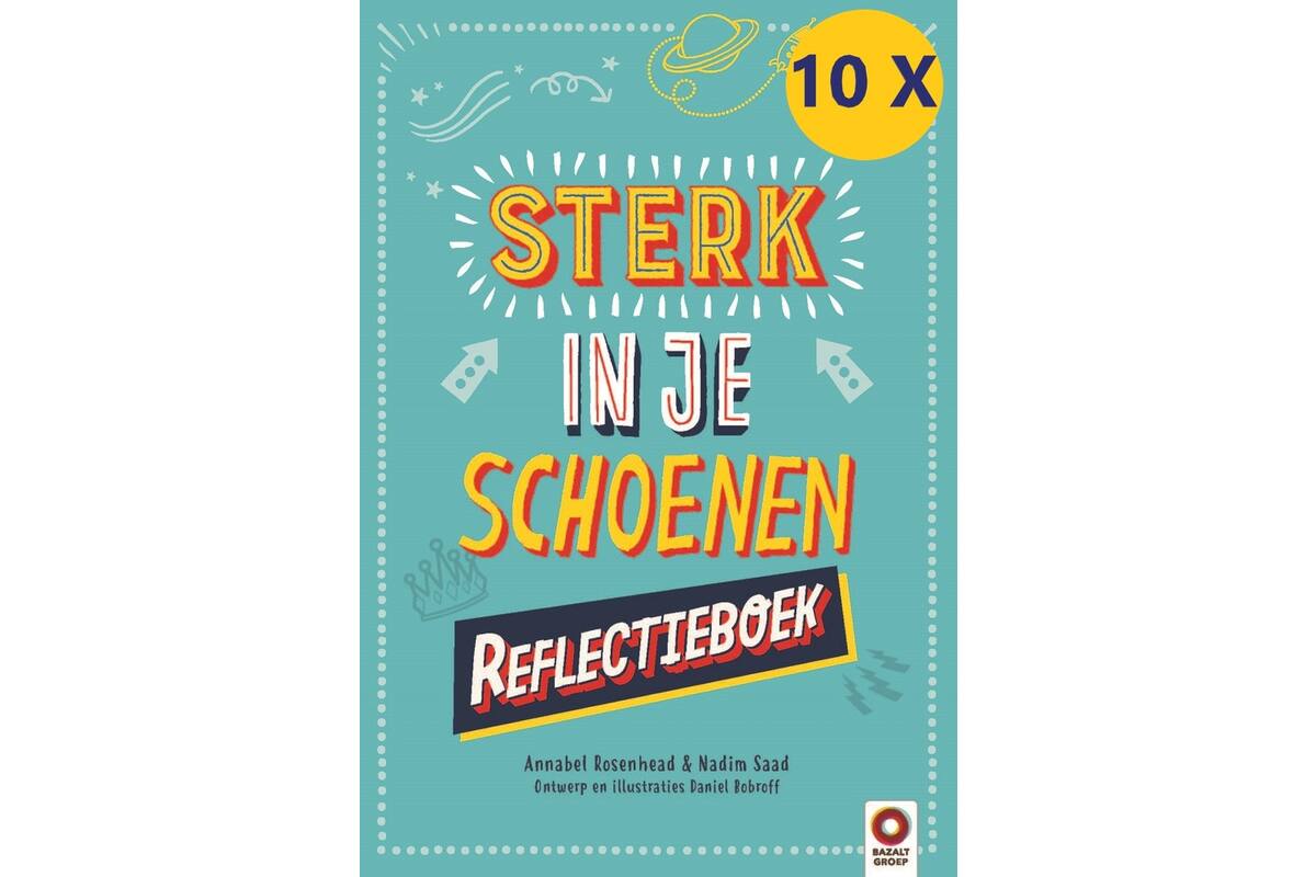 Sterk in je schoenen Reflectieboek schoolset 10 stuks