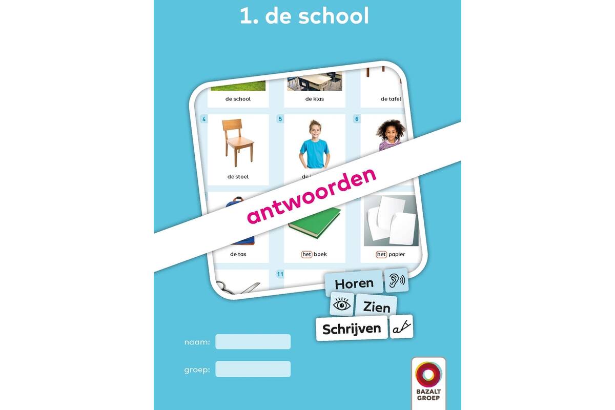 Horen, Zien en Schrijven 2 Antwoordenboeken niveau 1 (Startboek, 1-8)