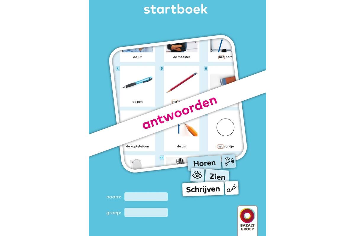 Horen, Zien en Schrijven 2 Antwoordenboek Startboek