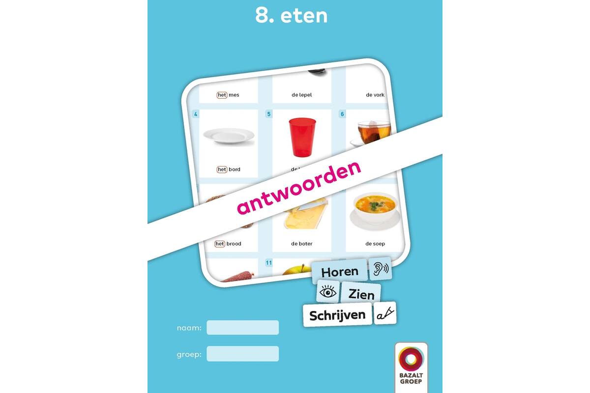 Horen, Zien en Schrijven 2 Antwoordenboek 8 (niveau 1)